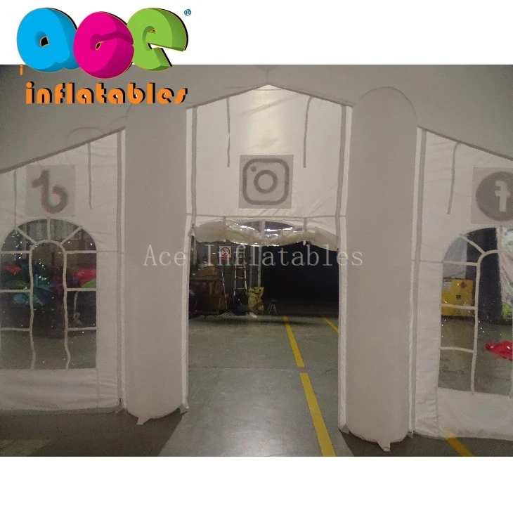 Large LED light Inflatable wedding party tent6